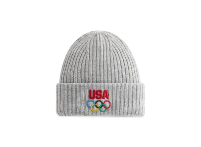 Kith x NEW ERA x Team USA Knit Mia Beanie "Light Heather Grey"