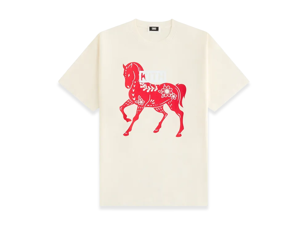 Kith Treats Year of the Horse Vintage Tee "Sandrift"