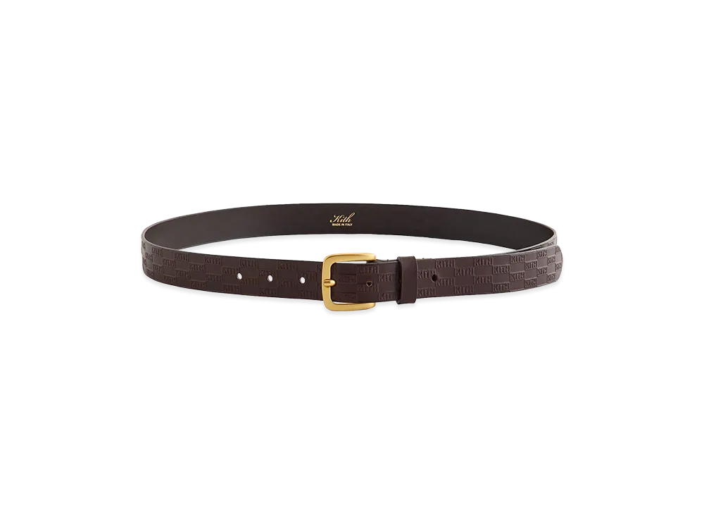 Kith Monogram Vachetta Leather Belt "Incognito"