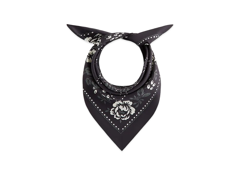 Kith Silk Bandana "Black"