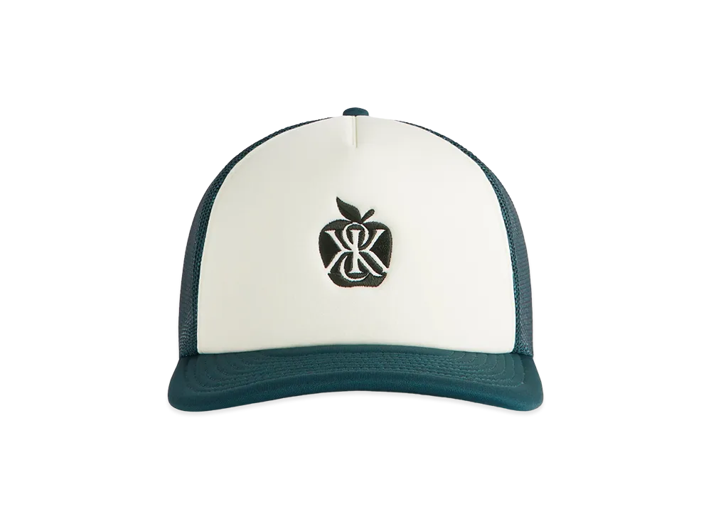 Kith Poly Foam Apple Crest Embroidery Nolan Trucker Hat "Stadium"