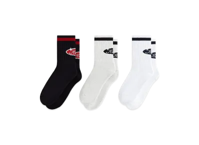 Kith 3-Pack Striped Cotton Mid Crew Socks "Multi"