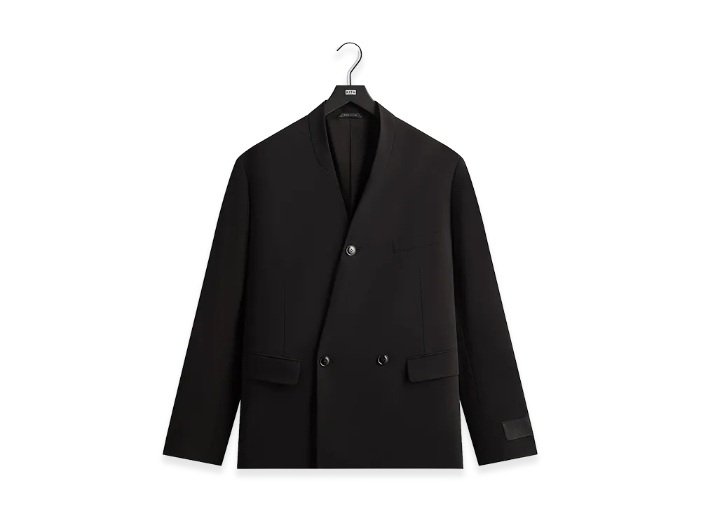 Kith &Kin x Giorgio Armani Milano Crepe Collarless Jacket "Black"
