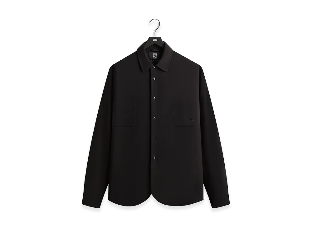 Kith &Kin x Giorgio Armani Milano Crepe Entrepreneur Shirt "Black"