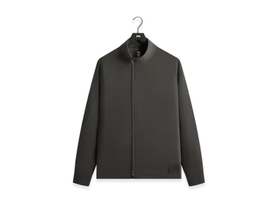 Kith &Kin x Giorgio Armani Asymmetrical Zip Front Shirt "Dark Ash"