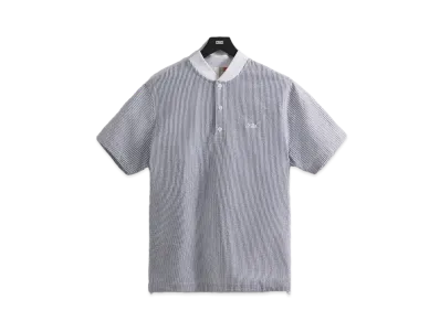 Kith Seersucker Pearson Henley Pullover "Nocturnal"