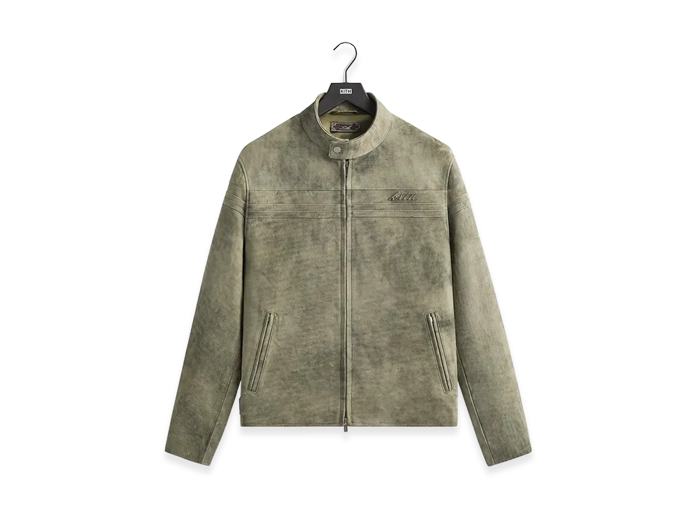 Kith Washed Suede Rossi Moto Jacket "Flagstaff"