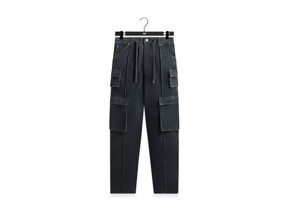 Kith Indigo Velour Zane Cargo Pant "Placid"