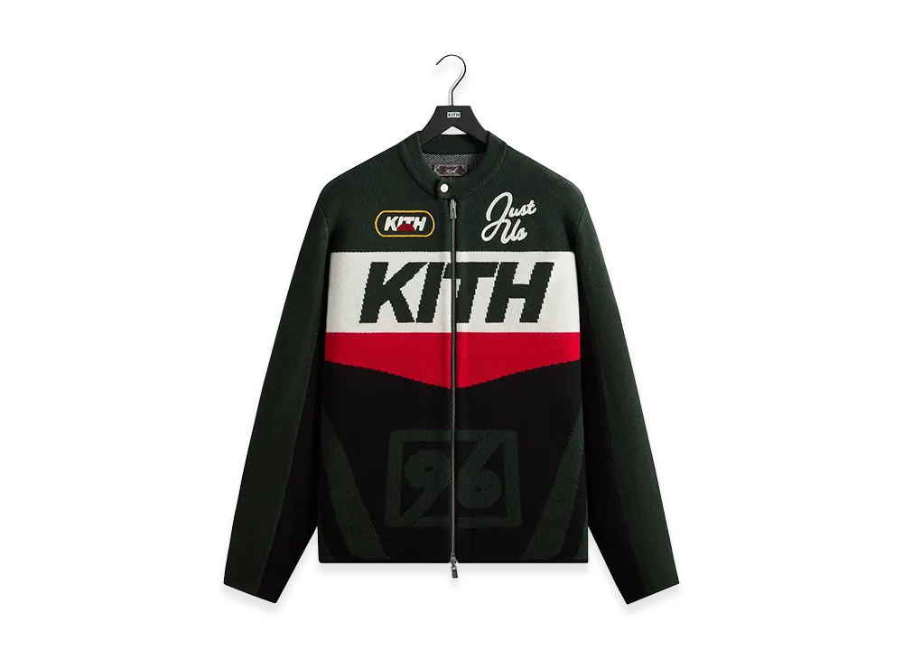 Kith Knit Moto Full Zip Jacket "Stadium"