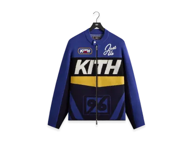 Kith Knit Moto Full Zip Jacket "Current"