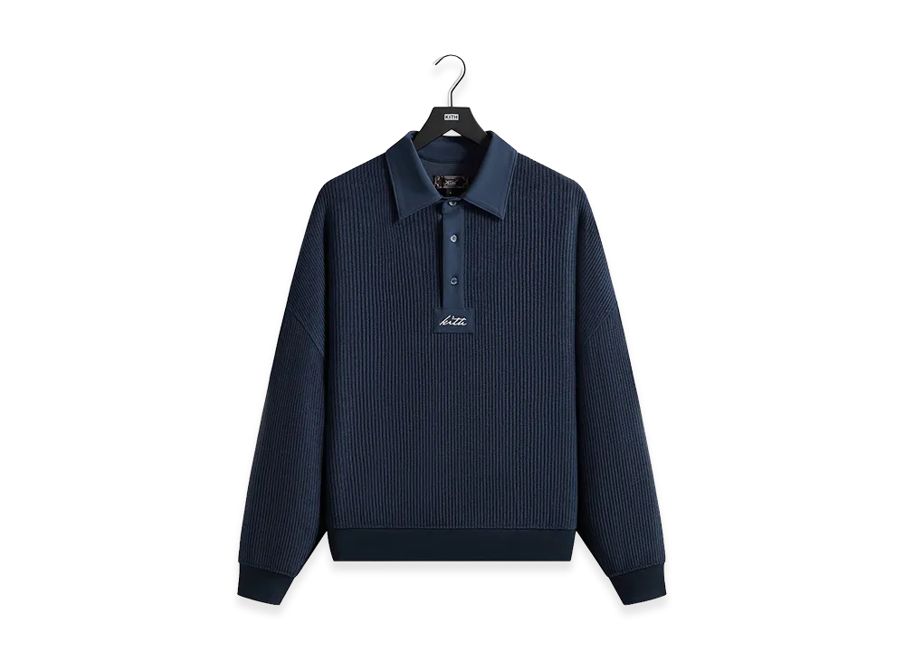 Kith Rib Stitch Ronin Henley Sweater "Mystery"