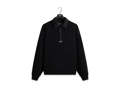 Kith Rib Stitch Ronin Henley Sweater "Black"