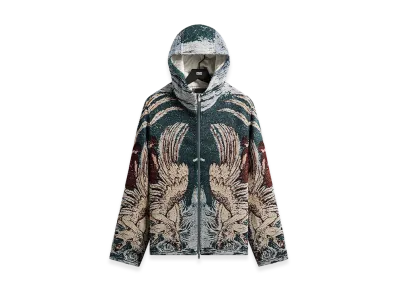 Kith Braden Tapestry Full Zip Hoodie "Waffle"