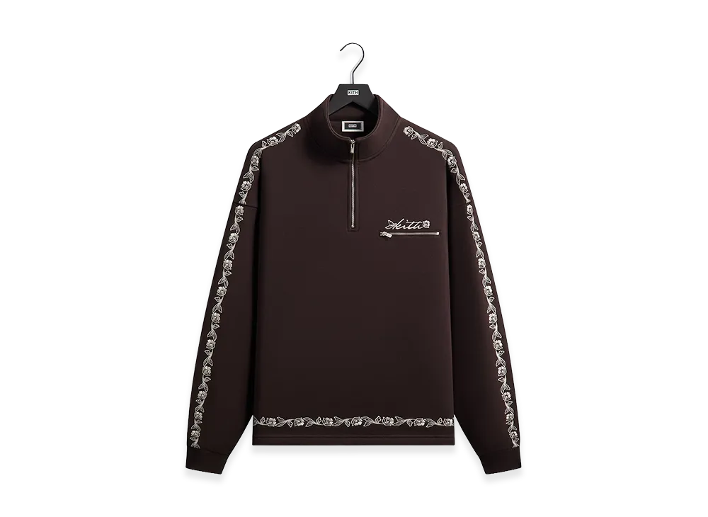 Kith Floral Queensbridge Quarter Zip "Incognito"