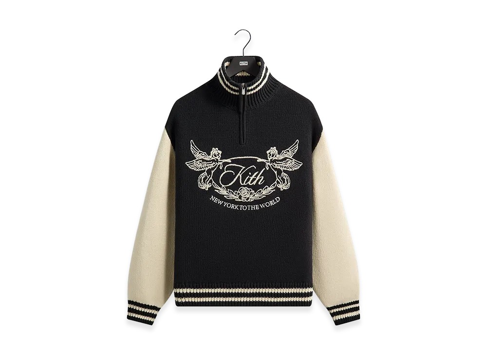 Kith Quarter Zip Wyona Sweater "Ink"