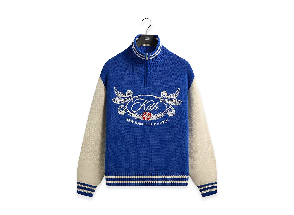 Kith Quarter Zip Wyona Sweater "Cyclone"