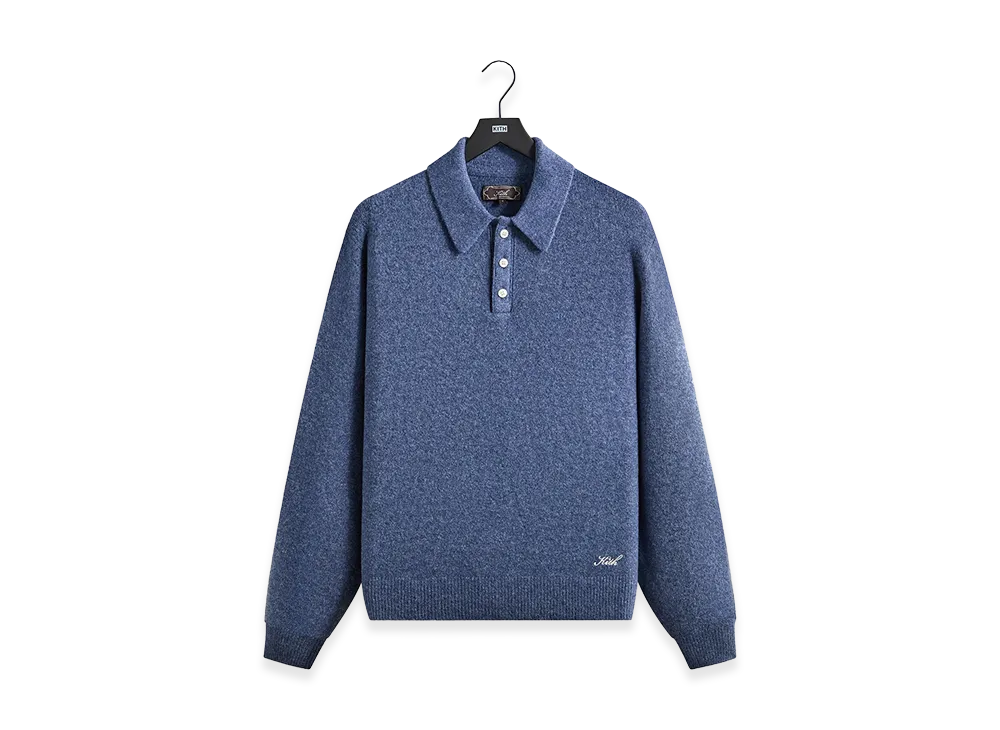 Kith Marled Harmon Rugby Pullover "Farrow"