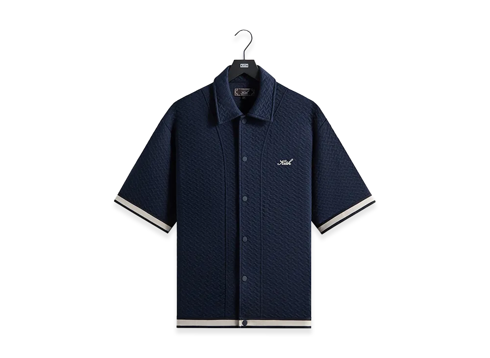 Kith Tessellation Interlock Woodpoint Shirt "Nocturnal"