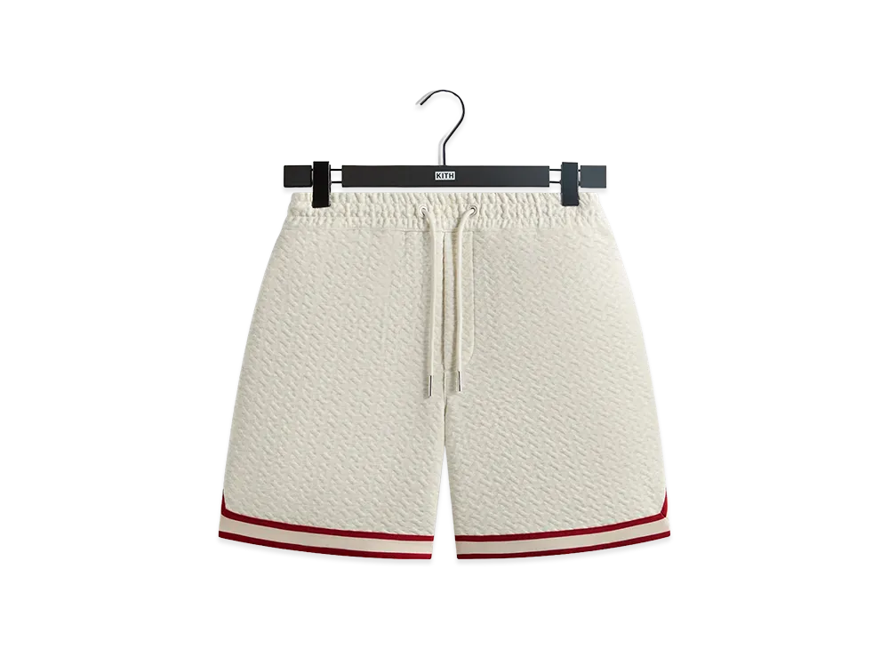 Kith Tessellation Interlock Curtis Short "Light Heather Grey"
