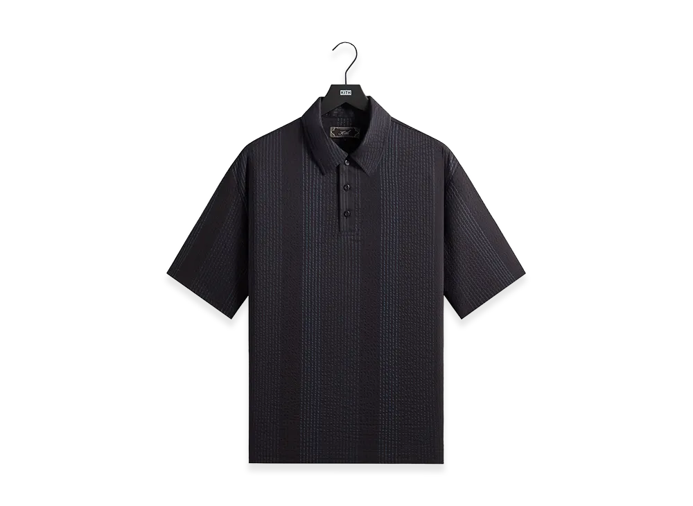 Kith Seersucker Harway Polo "Nocturnal"