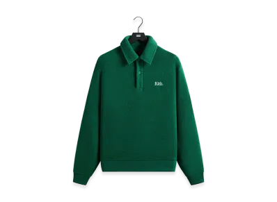 Kith Towel Boucle Long Sleeve Drew Polo "Newt"