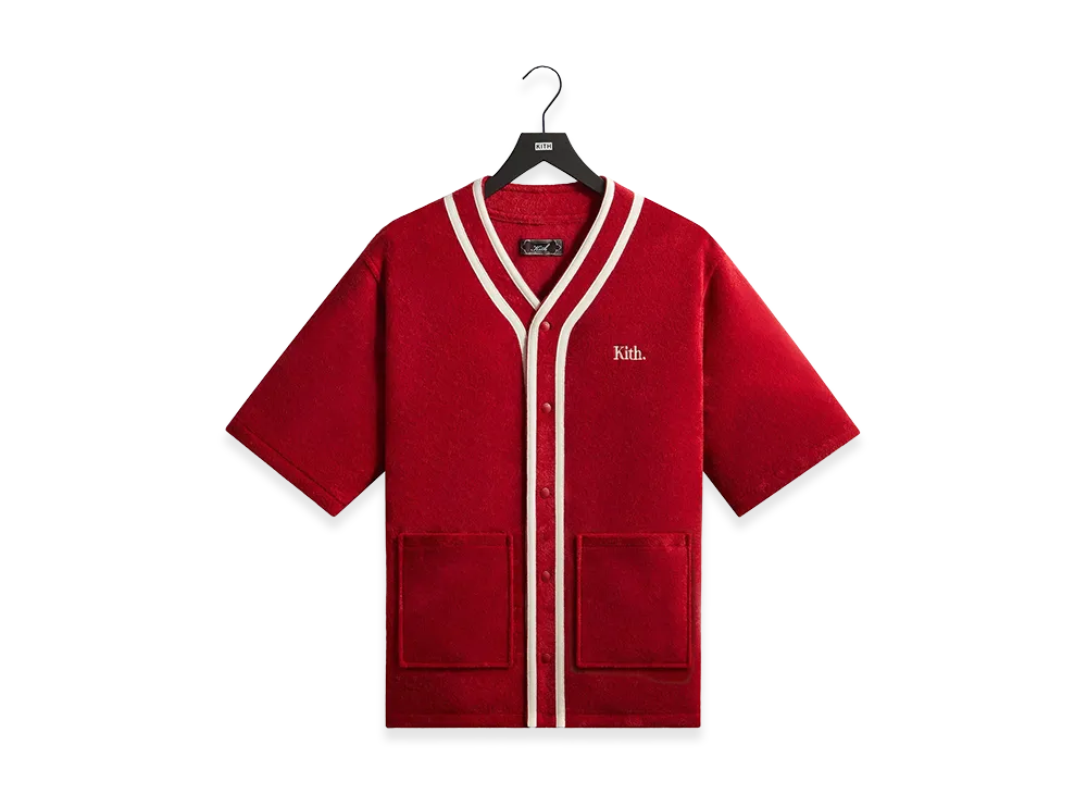 Kith Towel Boucle Billy Baseball Shirt "Allure"