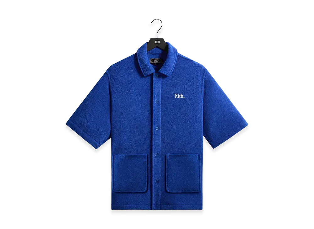 Kith Towel Boucle Boxy Collared Overshirt "Cyclone"