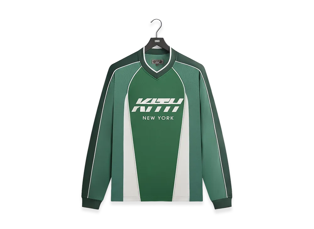 Kith Malik Long Sleeve Mesh Jersey "Conifer"