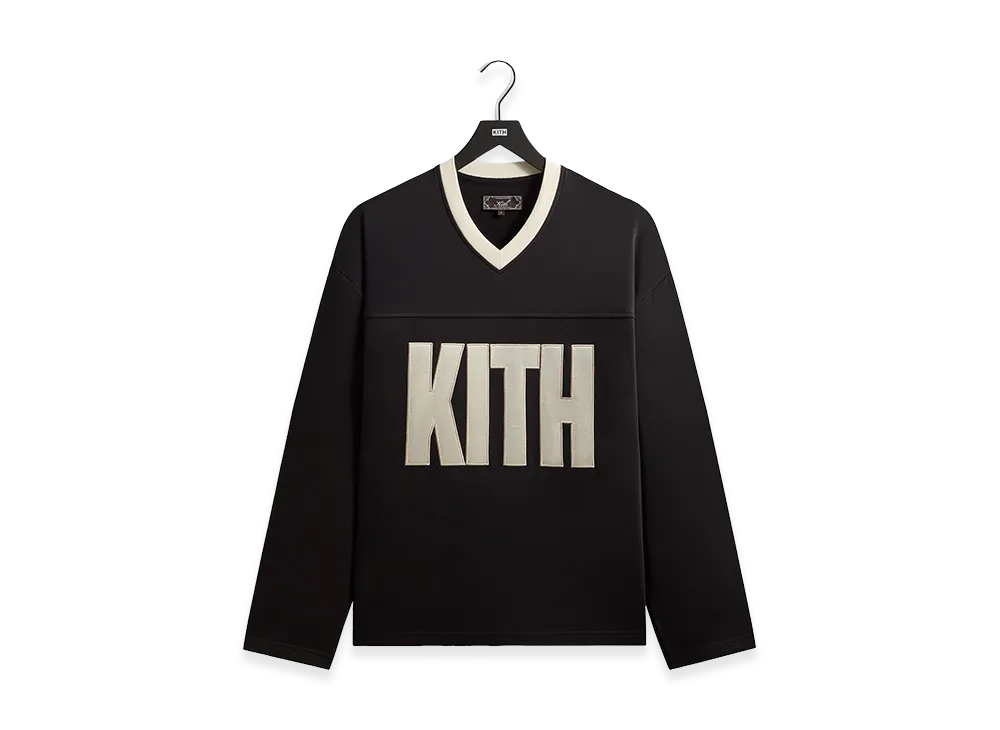 Kith Compact Fleece Long Sleeve Julien Jersey "Black"