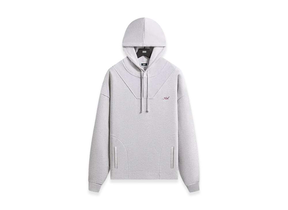 Kith Rib Neck Cropped Camden Hoodie "Light Heather Grey"