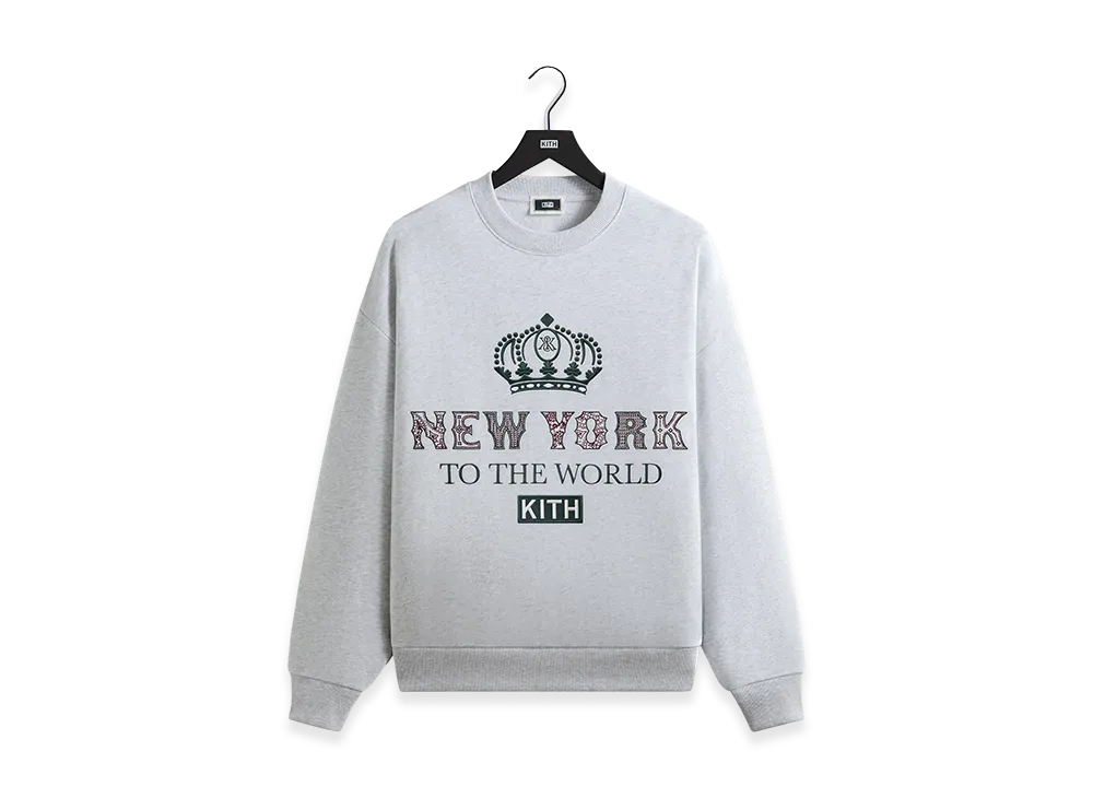 Kith Nelson Crewneck "Light Heather Grey"