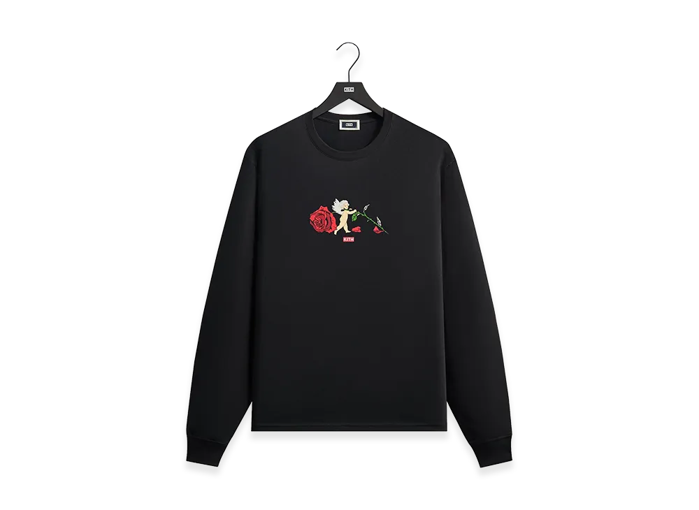 Kith Cupid Rose Long Sleeve Tee "Black"