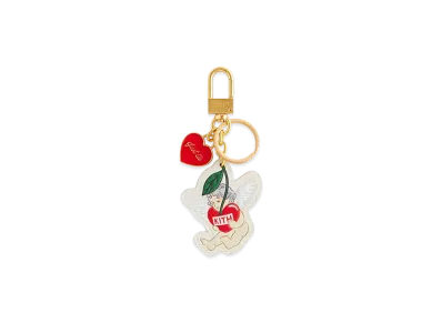 Kith Cupid Printed Leather Key Charm "Sandrift"