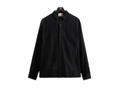 Kith Embroidered Voile L/S Thompson Camp Collar Shirt "Black"