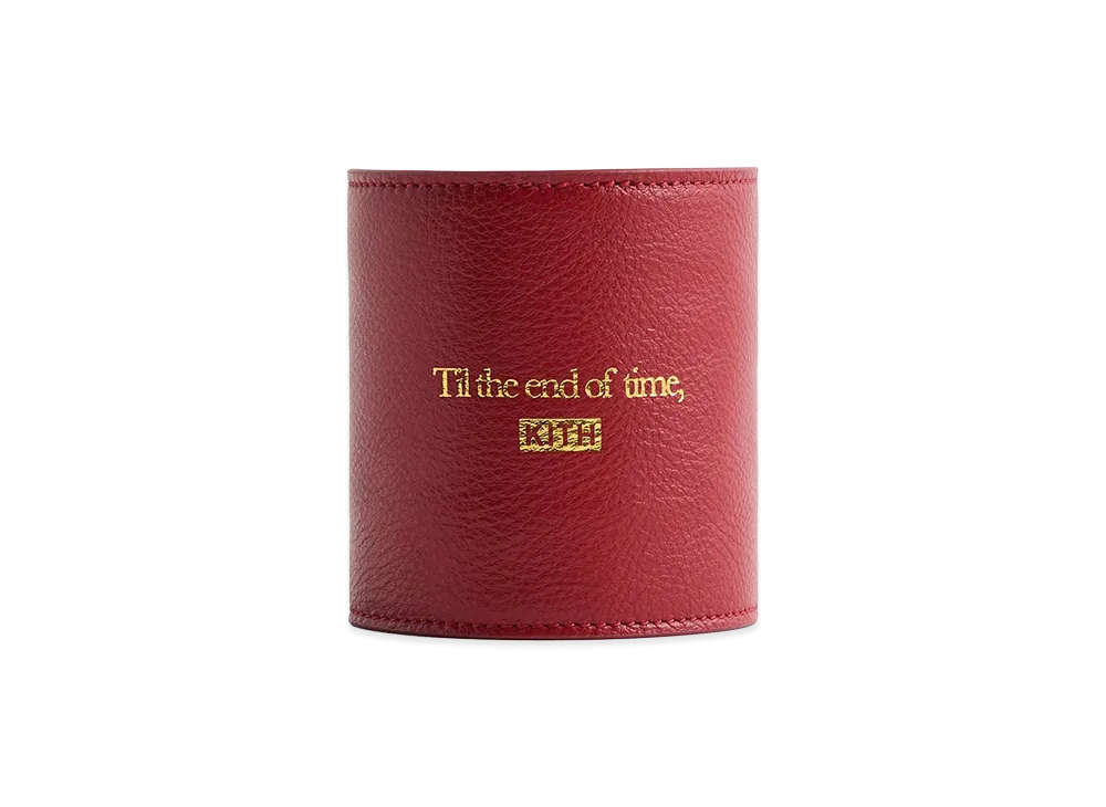 Kith Monogram Saffiano Leather Adjustable Candle Holder "Fame"