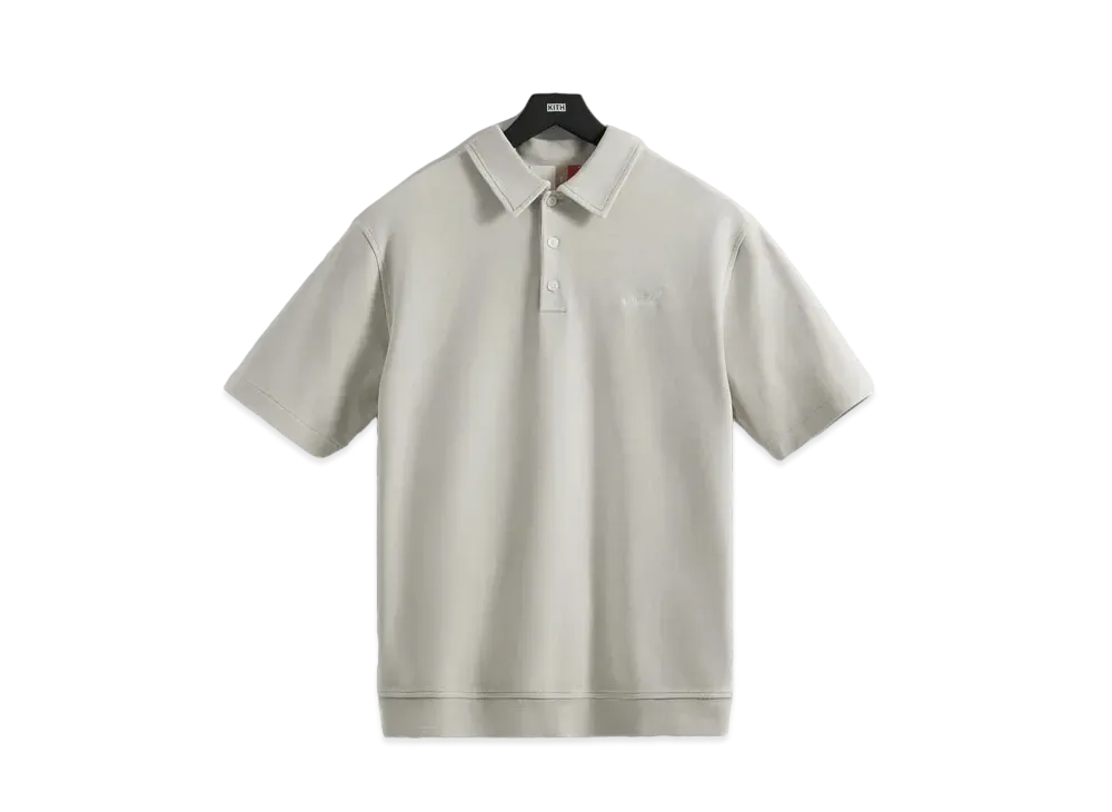 Kith Crystal Washed Graham Polo "Chalk"
