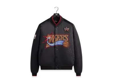 Kith x NBA All-Star Philadelphia 76ers Bomber Jacket "Black"