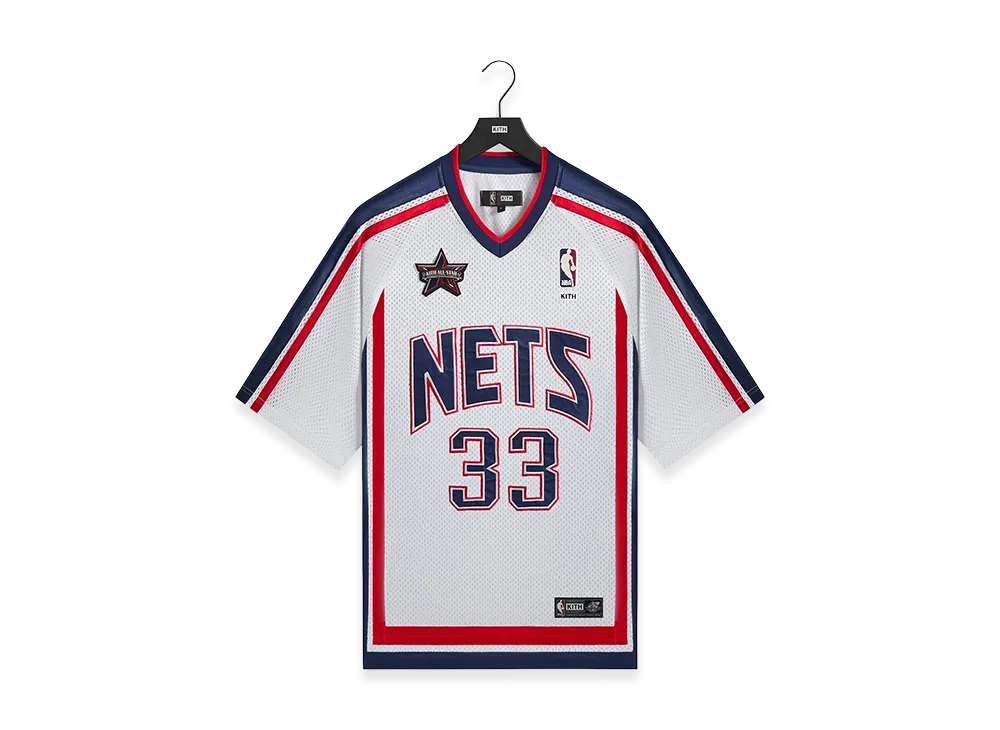 Kith x NBA All-Star New Jersey Nets Leon Shirt "White"