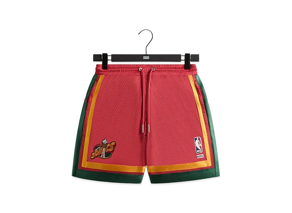Kith x NBA All-Star Seattle SuperSonics Short "Crimson"
