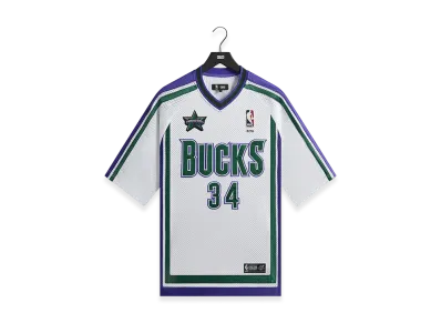 Kith x NBA All-Star Milwaukee Bucks Leon Shirt "White"