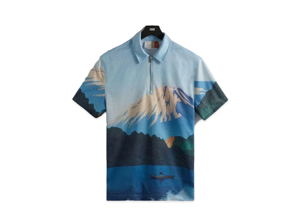 Kith Printed Devoe Quarter Zip "Current"