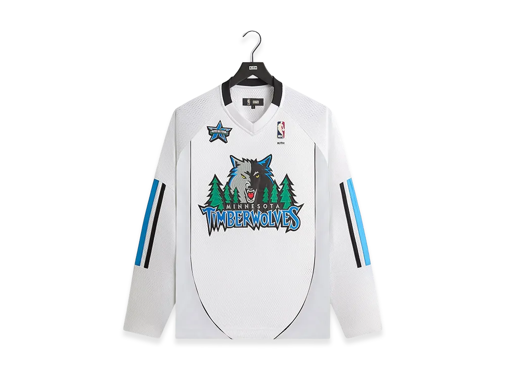 Kith x NBA All-Star Minnesota Timberwolves Samuel Shirt "White"