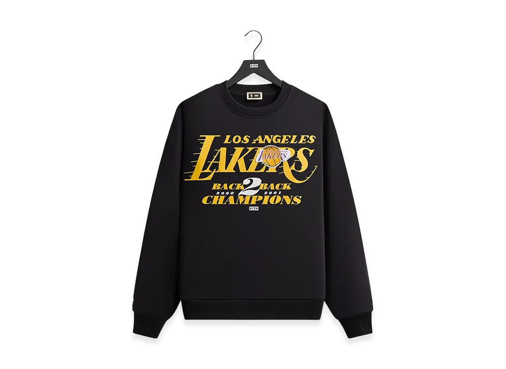 Kith x NBA All-Star Los Angeles Lakers Nelson Crewneck "Black"