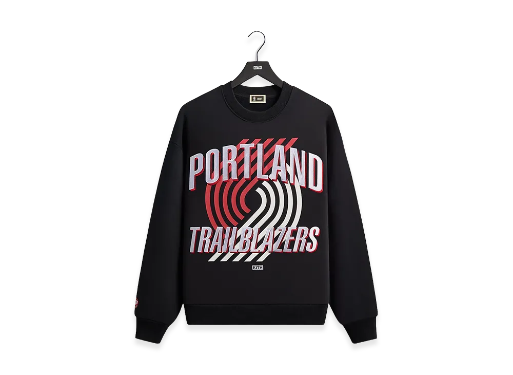 Kith x NBA All-Star Portland Trail Blazers Nelson Crewneck "Black"