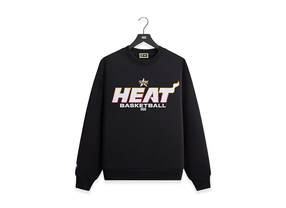 Kith x NBA All-Star Miami Heat Nelson Crewneck "Black"
