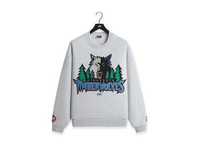 Kith x NBA All-Star Minnesota Timberwolves Nelson Crewneck "Light Heather Grey"