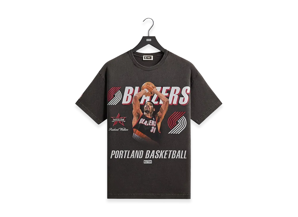 Kith x NBA All-Star Portland Trail Blazers Rasheed Wallace Tee "Black"