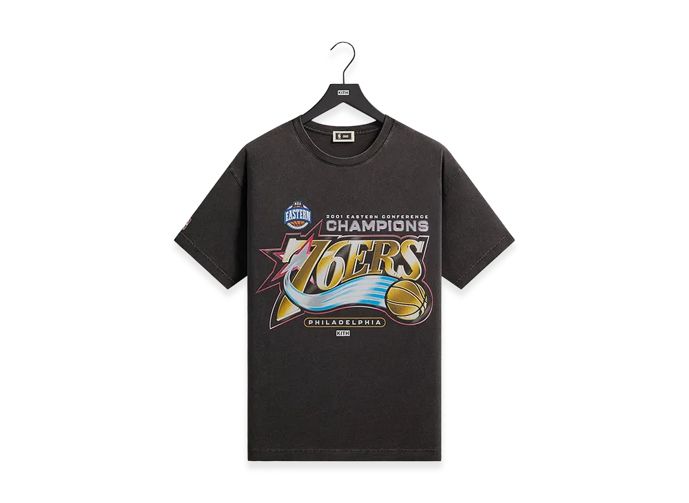 Kith x NBA All-Star Philadelphia 76ers Vintage Tee "Black"
