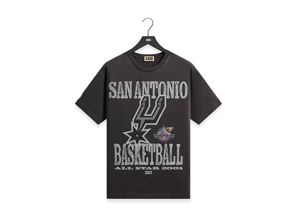 Kith x NBA All-Star San Antonio Spurs Vintage Tee "Black"