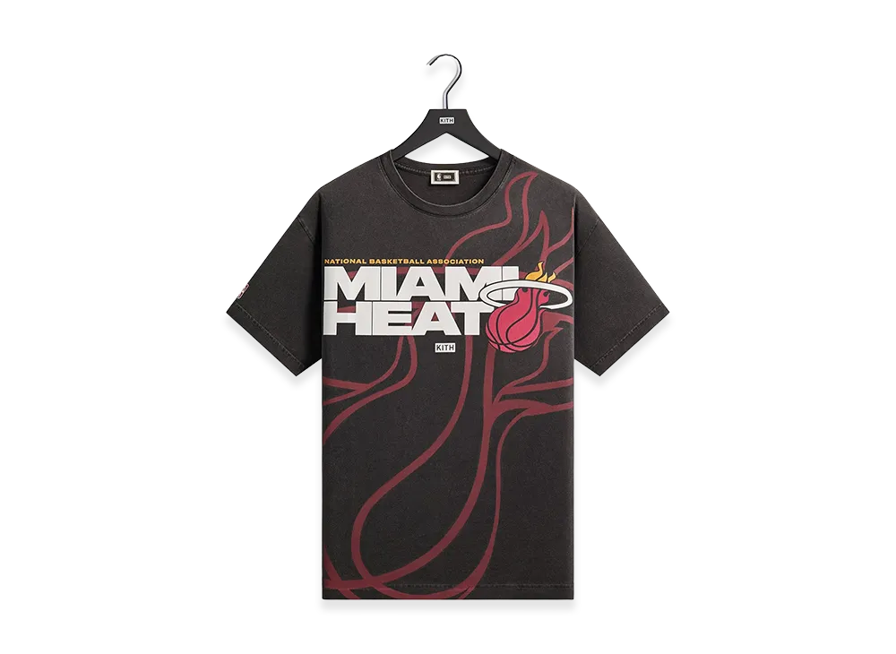 Kith x NBA All-Star Miami Heat Vintage Tee "Black"